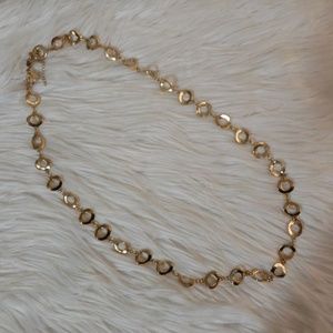Gold circular necklace